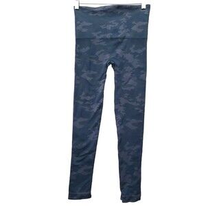 Spanx Look At Me Now Camo Print Leggings Sz Medium Seamless Pull-On FL3515